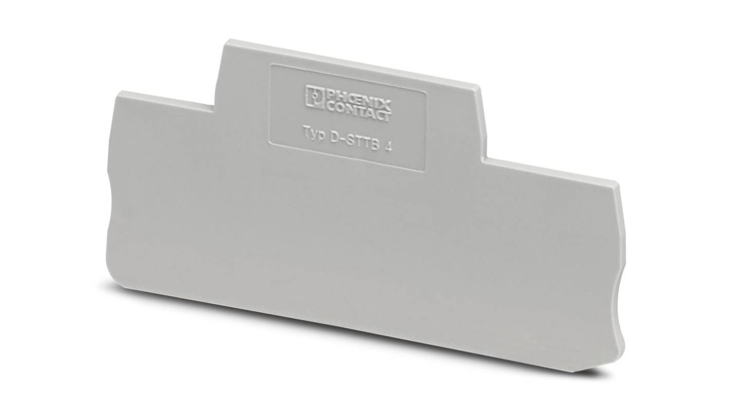 Phoenix Contact D-STTB Series End Cover for Use with DIN Rail Terminal Blocks