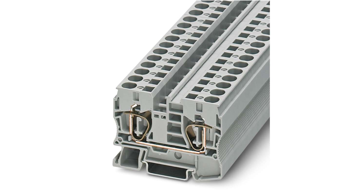 Morsettiera passante Phoenix Contact, Grigio, livello Doppio, 51A