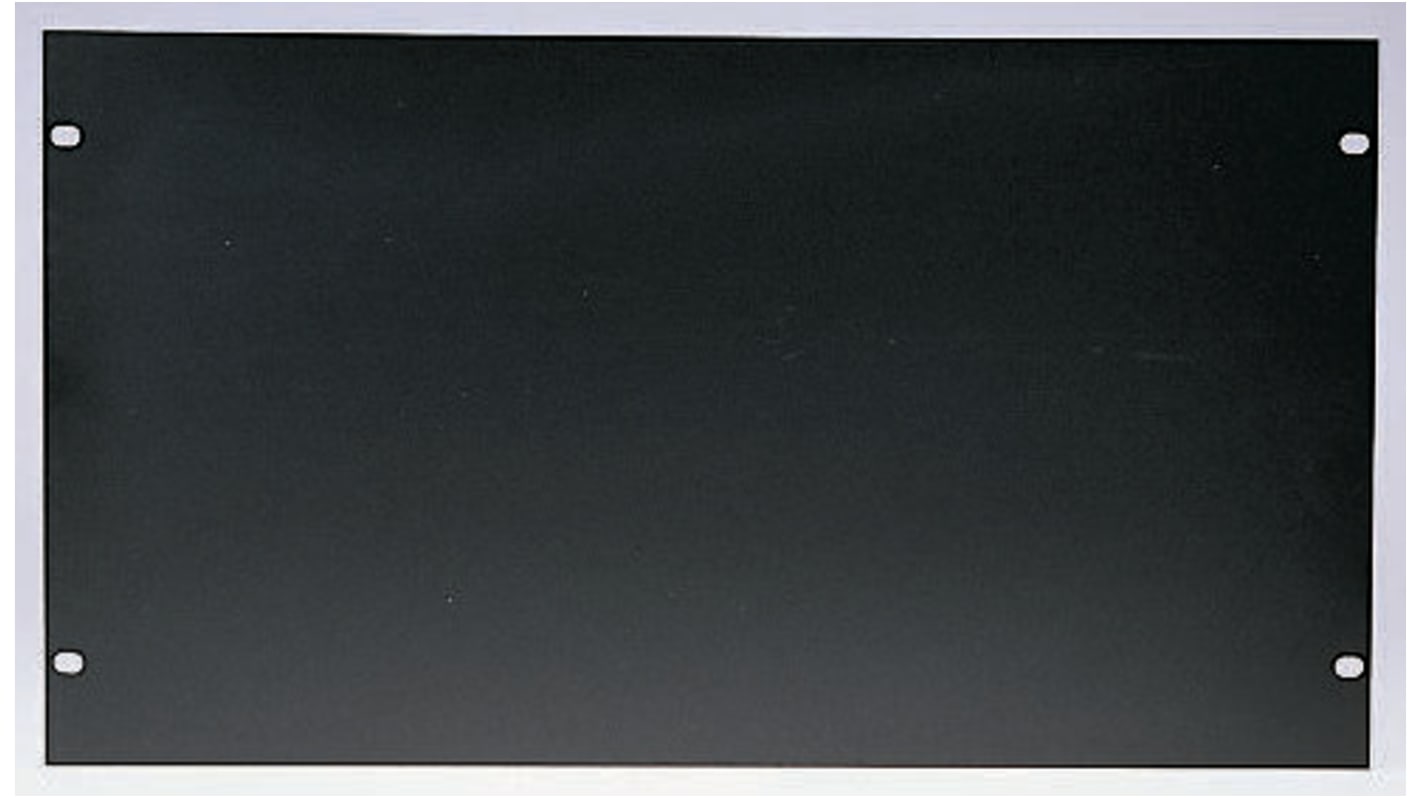 RS PRO Black Aluminium Front Panel, 5U, 482.6 x 221.5mm