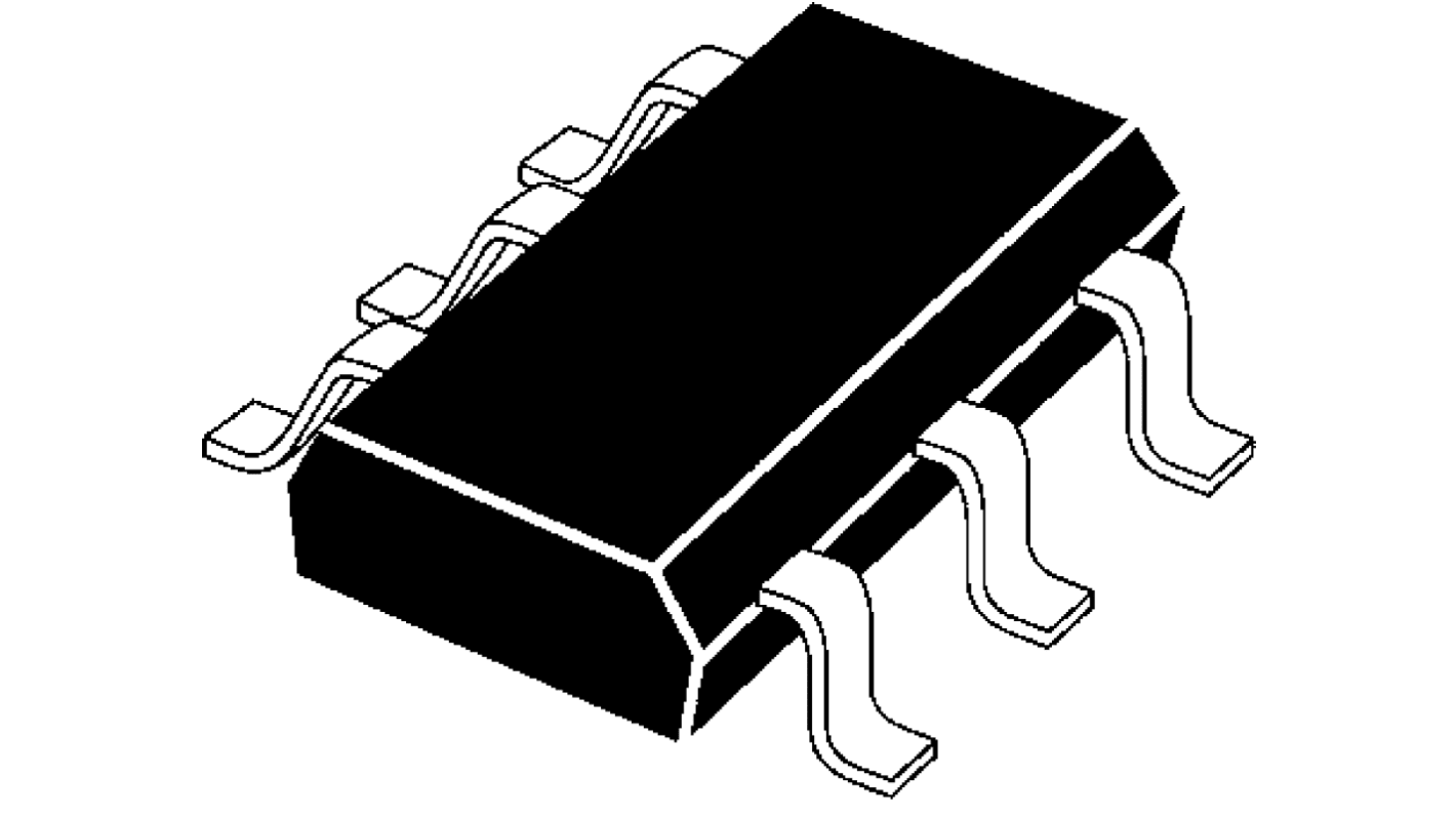 Transistor, BC848CDW1T1G, NPN 100 mA 30 V SOT-363 (SC-88), 6 pines, 100 MHz, Simple