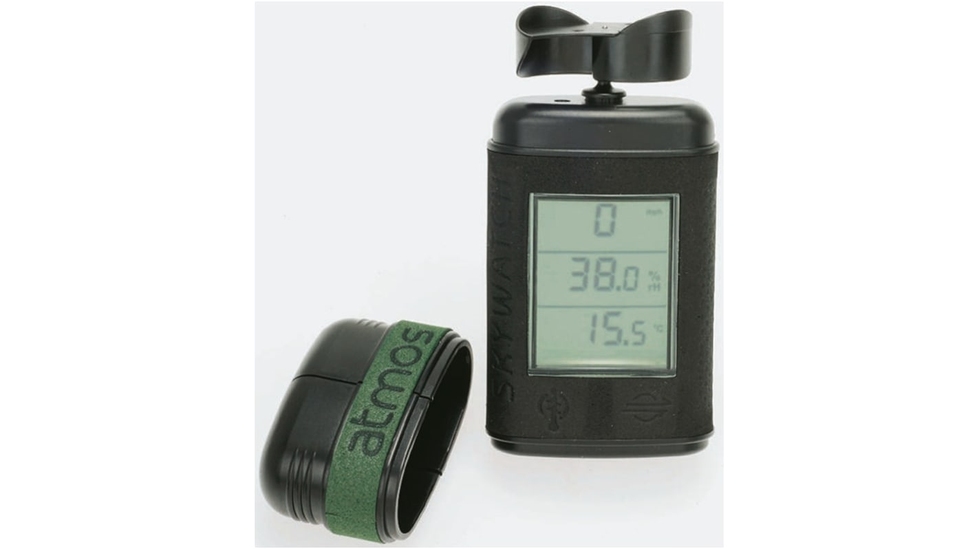 8888 ATMOS Impeller Anemometer, 41.66m/s Max, Measures Air Velocity, Humidity, Temperature