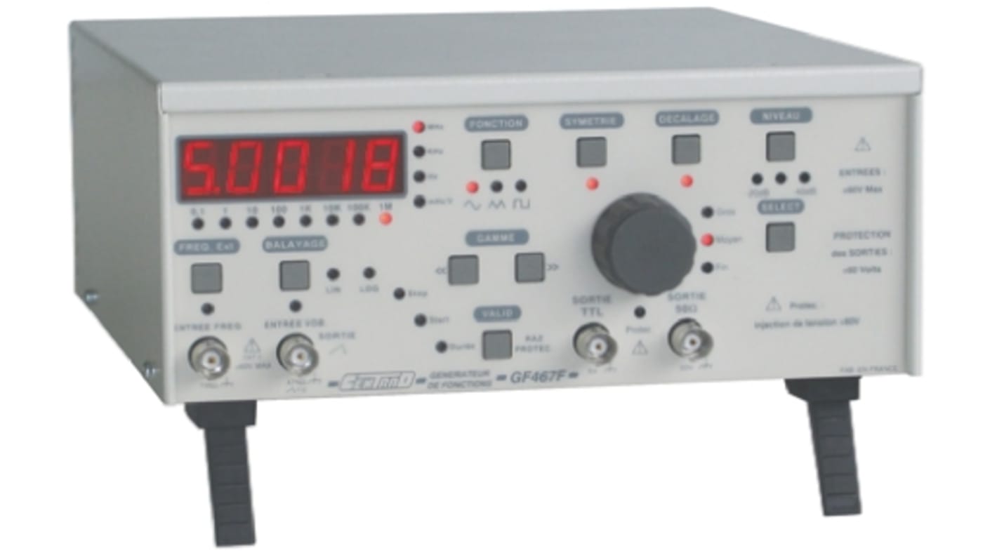 ELC GF467F Function Generator, 0.01Hz Min, 5MHz Max, FM Modulation, Variable Sweep