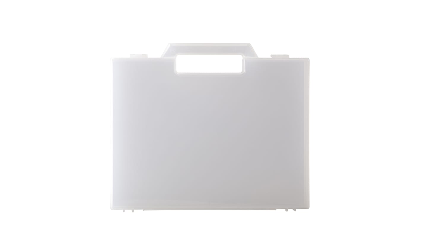 RS PRO Polypropylen Transportkoffer Transparent, Außenmaße 265 x 226 x 50mm / Innen 260 x 197 x 45mm