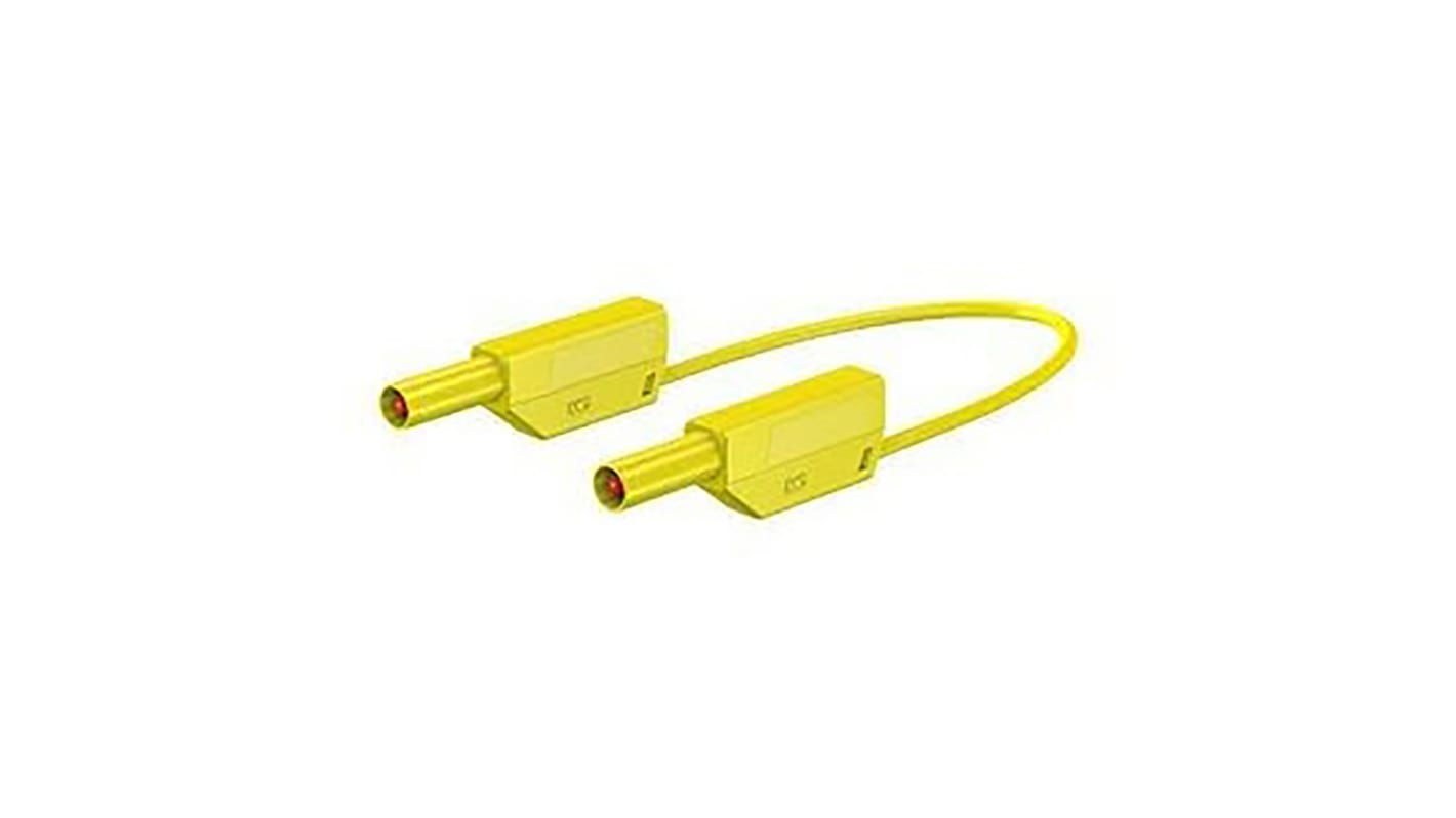 Staubli, 15A, 1 kV, Yellow, 250mm Lead Length