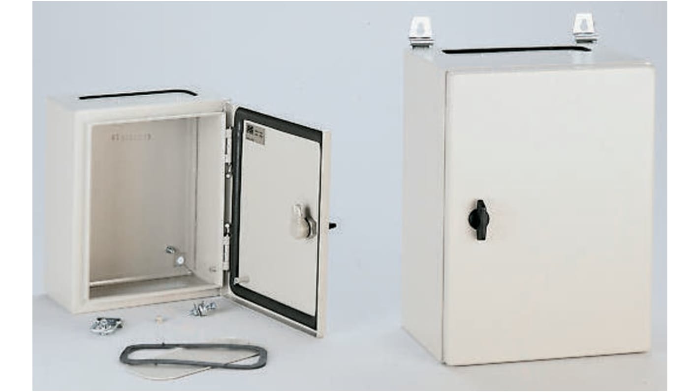 Contenitore a parete con portello Piatta Schneider Electric in Acciaio 600 x 400 x 150mm, col. Grigio, IP66