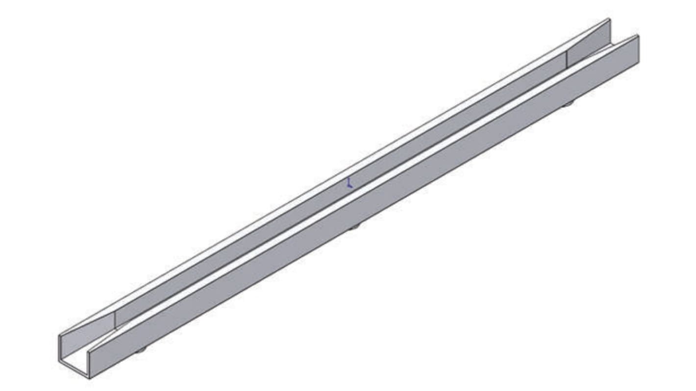 Essentra PCB Card Guide Vertical Mount 139.7mm Long, 1.6mm Thick Max.