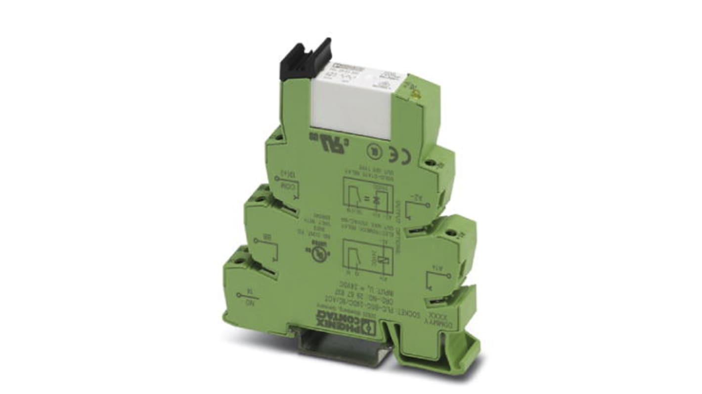 Phoenix Contact PLC-RSC Series Relay Module, DIN Rail Mount, 24V dc Coil, SPST