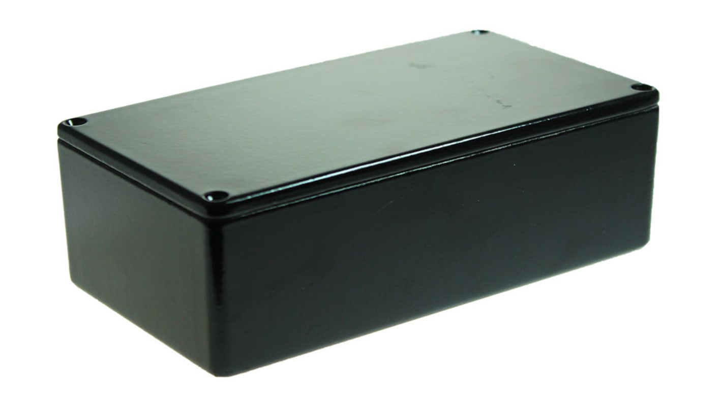 CAMDENBOSS 5000 Series Black Die Cast Aluminium Enclosure, IP54, Black Lid, 152 x 82 x 50mm