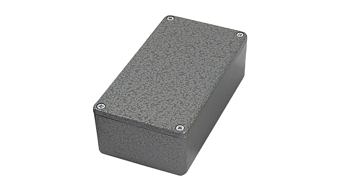 Contenitore CAMDENBOSS in Alluminio pressofuso 121 x 95 x 61mm, col. Grigio, IP54, schermato