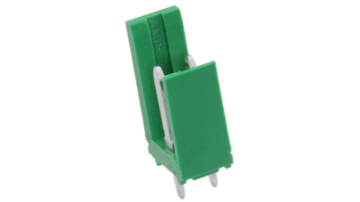 TE Connectivity AMPMODU MOD I Series Straight Through Hole PCB Header, 2 Contact(s), 3.96mm Pitch, 1 Row(s), Shrouded