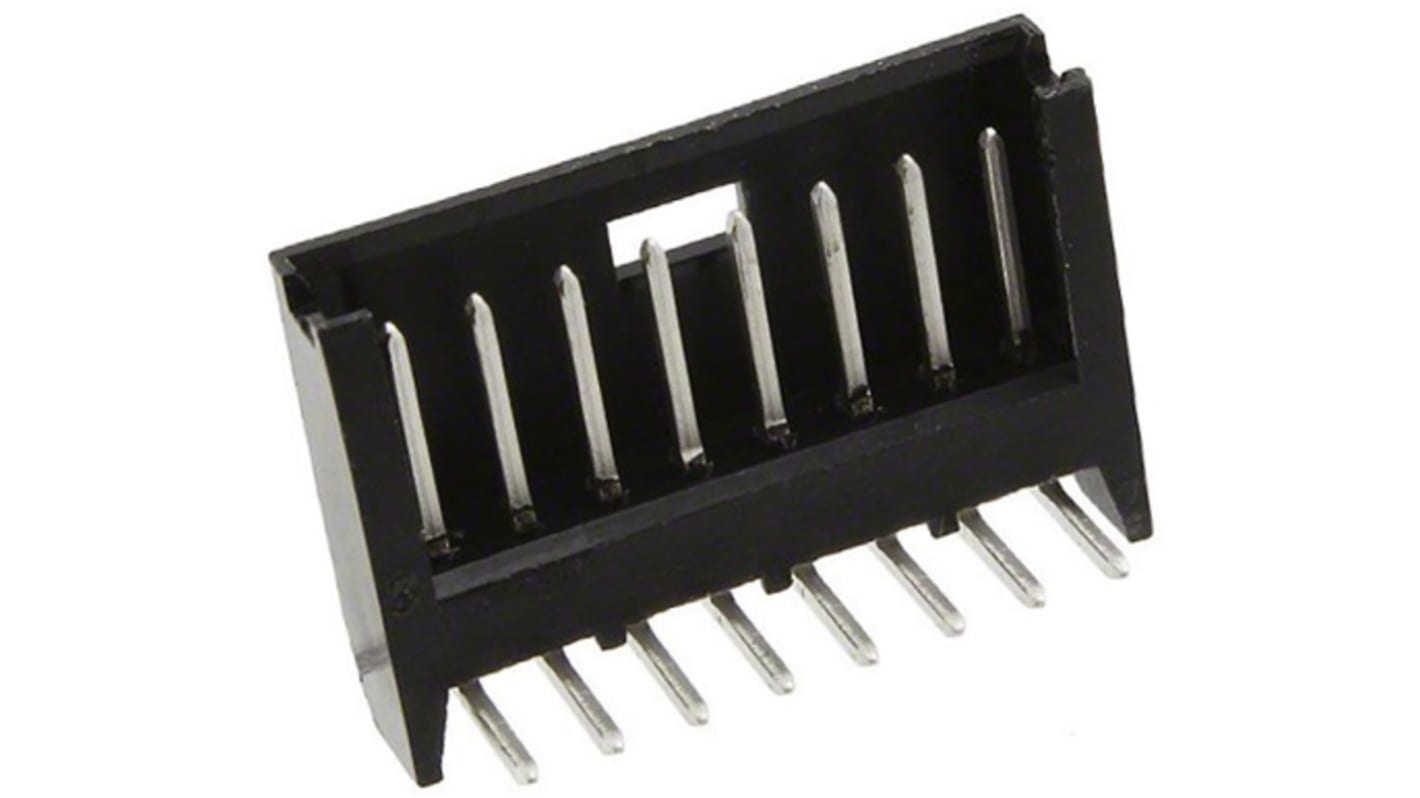 TE Connectivity AMPMODU MOD II Leiterplatten-Stiftleiste gewinkelt, 8-polig / 1-reihig, Raster 2.54mm, Platine-Platine,