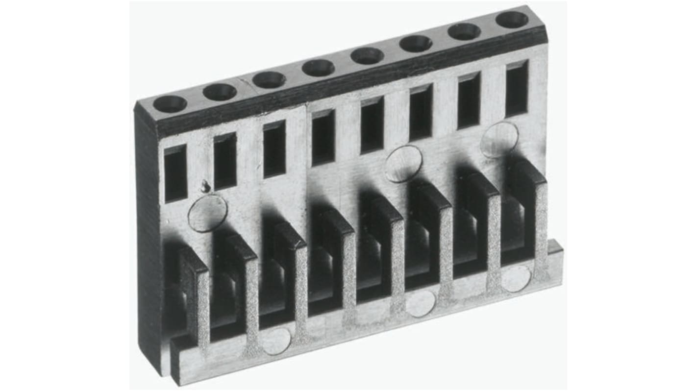 TE Connectivity AMPMODU MOD IV Steckverbindergehäuse Buchse 2.54mm, 5-polig / 1-reihig Gerade, Kabelmontage