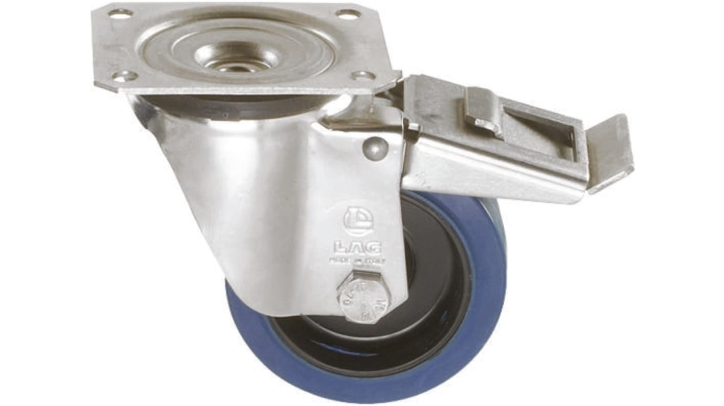 LAG Braked Swivel Castor Wheel, 150kg Capacity, 100mm Wheel