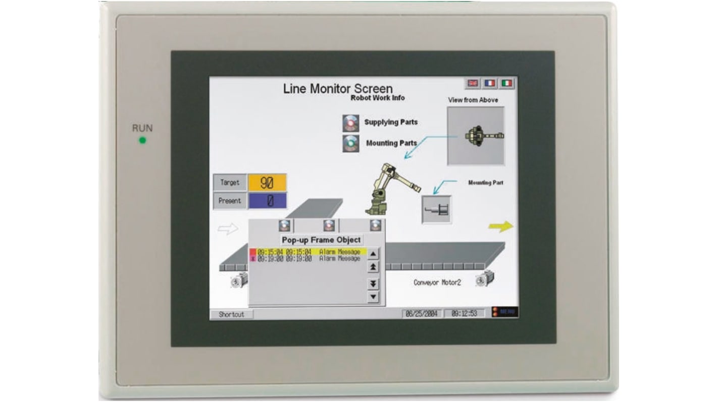 Omron NS8-TV00-V2, NS8, HMI-Touchscreen, LCD, 640 x 480pixels, 8,4 Zoll, 24 Vdc