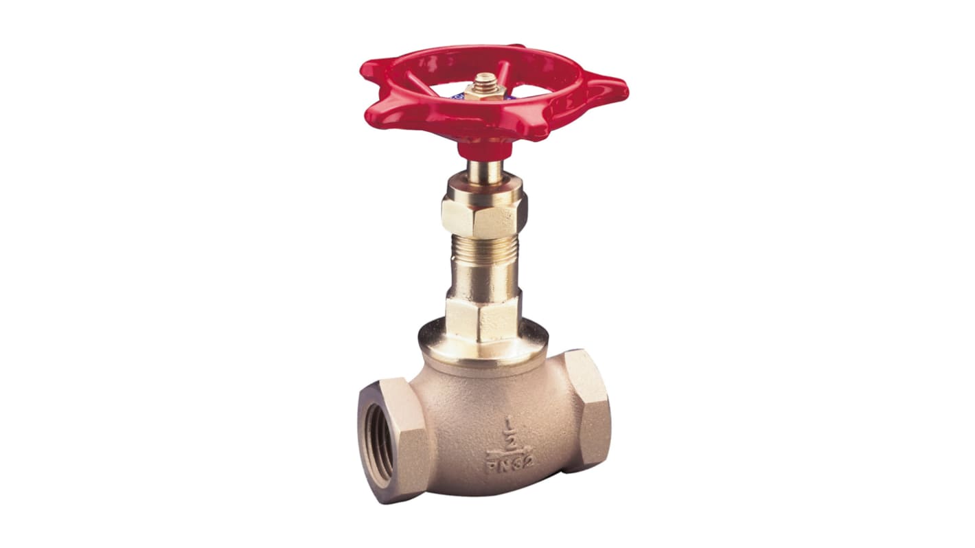 Pegler Yorkshire Bronze Globe Valve 110011, 1-1/2 in BSPT 32 bar