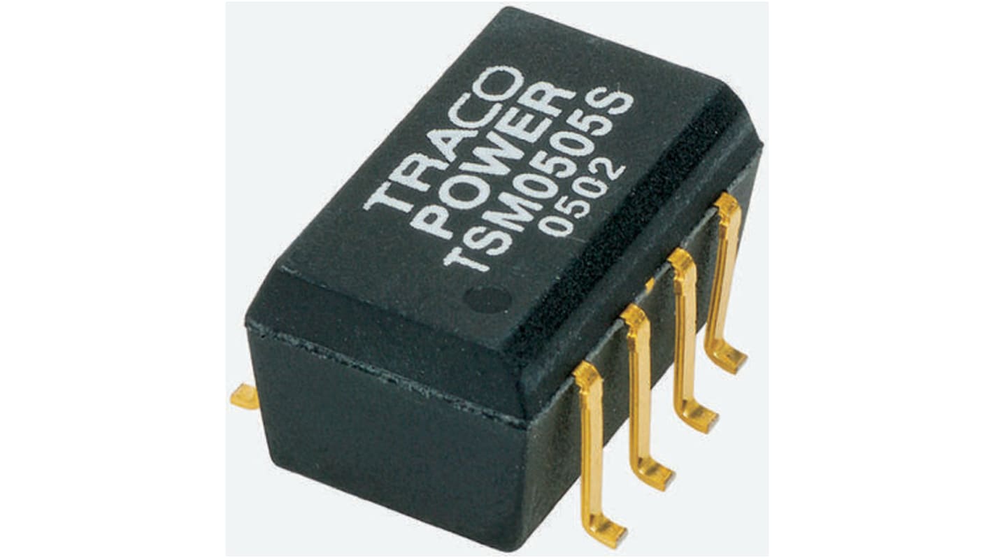 TRACOPOWER TSM DC-DC Converter, 12V dc/ 80mA Output, 4.5 → 5.5 V dc Input, 1W, Surface Mount, +85°C Max Temp