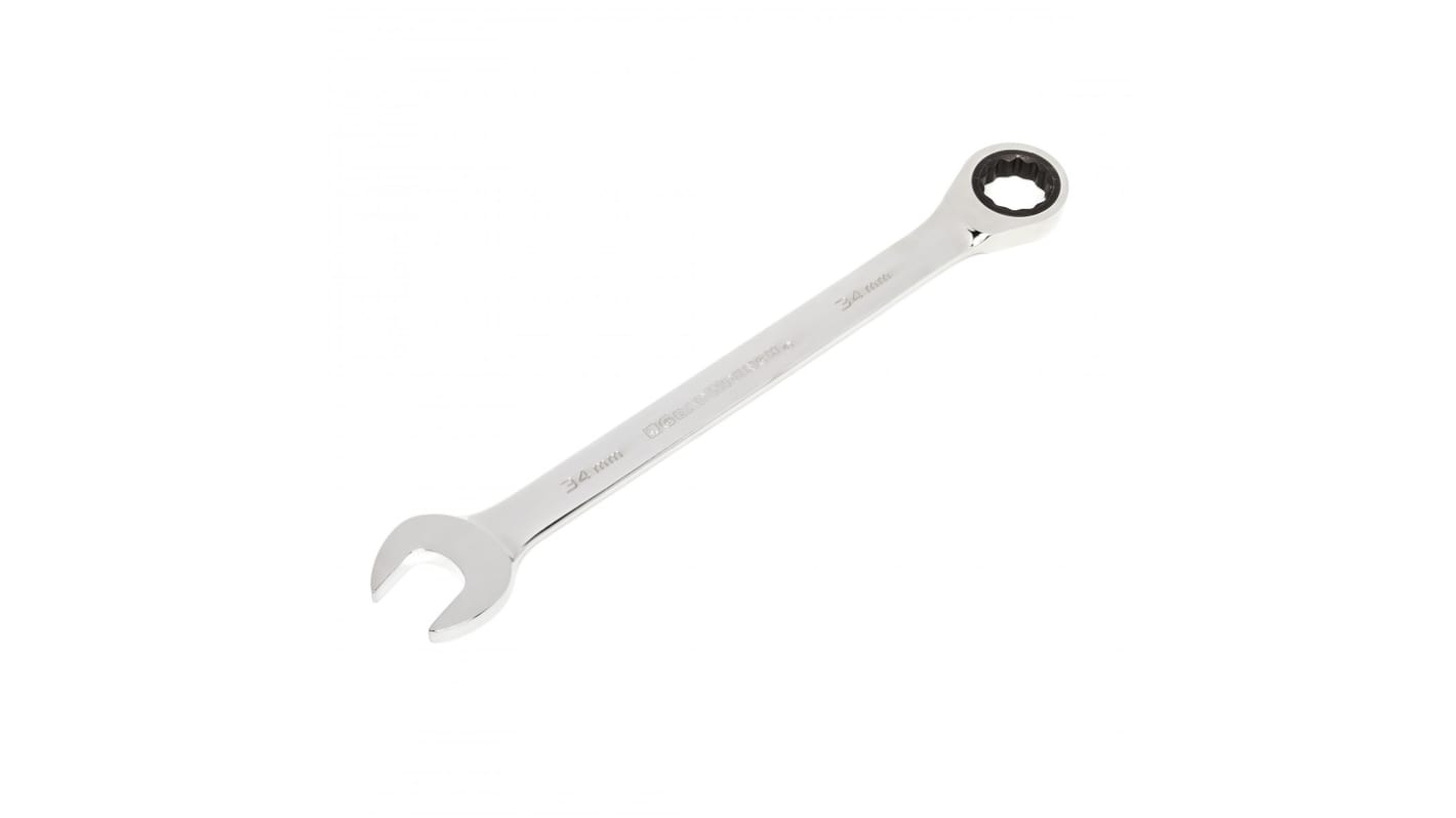 Llave combinada de carraca, GearWrench, 34 mm