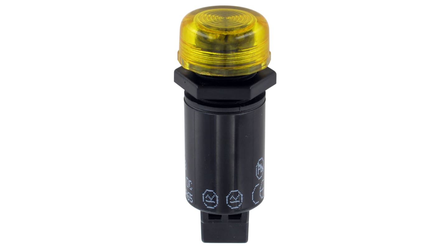 Sloan Yellow Indicator, 16mm Mounting Hole Size