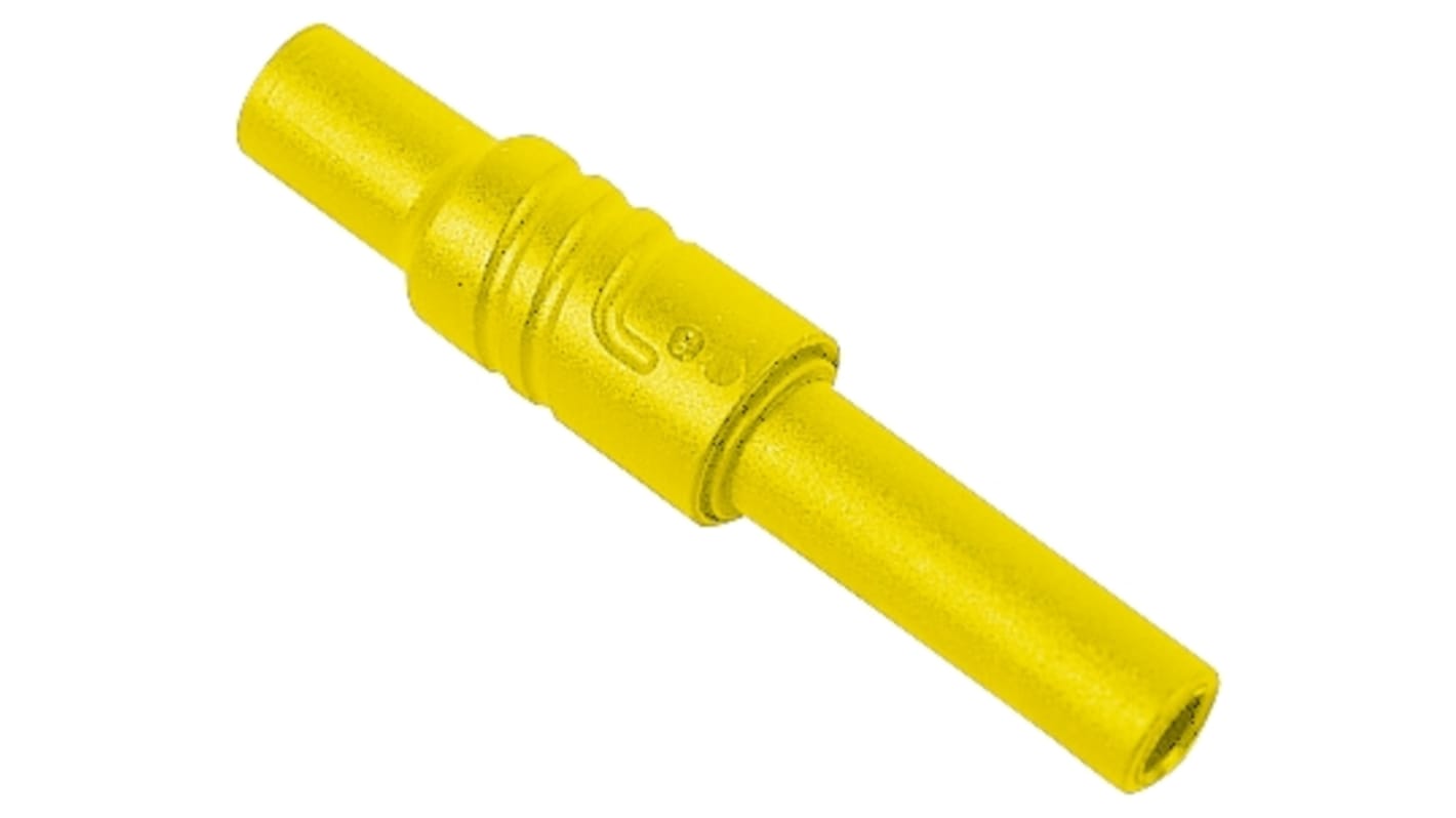 Hirschmann Test & Measurement Yellow Female Banana Socket, 4 mm Connector, Screw Termination, 24A, 1000V ac/dc, Nickel