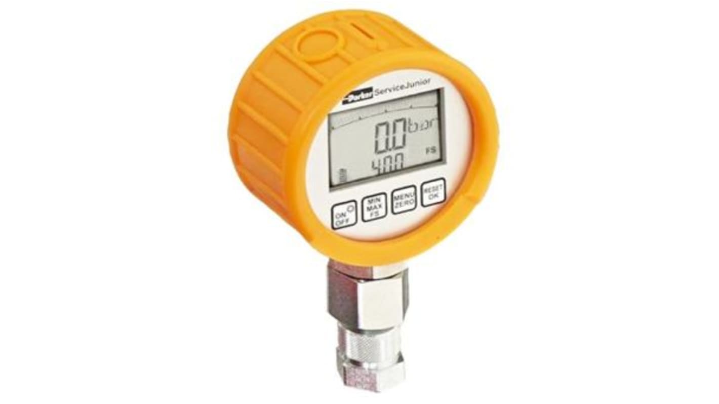 Parker 1/4 in Digital Pressure Gauge 400bar Bottom Entry