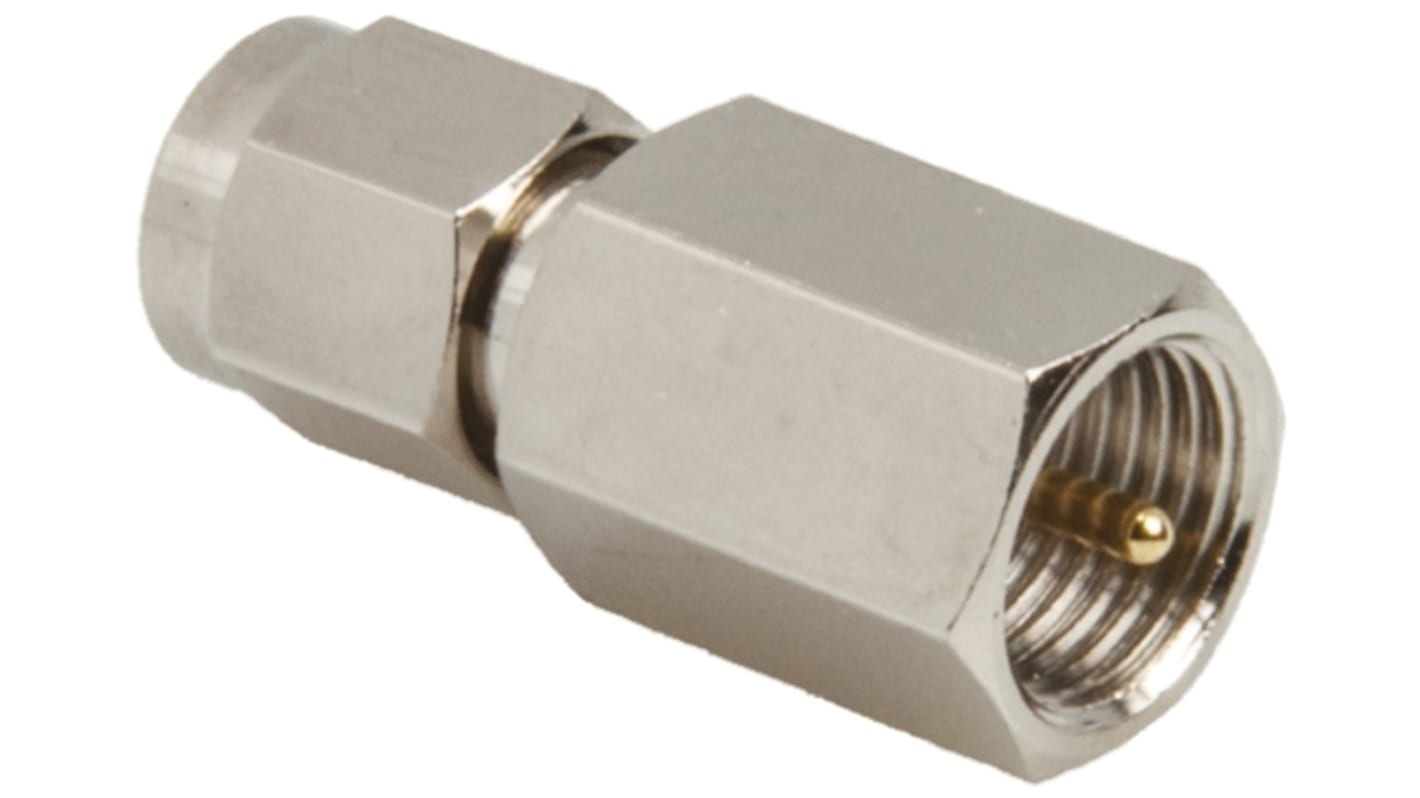 TE Connectivity Straight 50Ω RF Adapter FME Plug to SMA Plug 2GHz