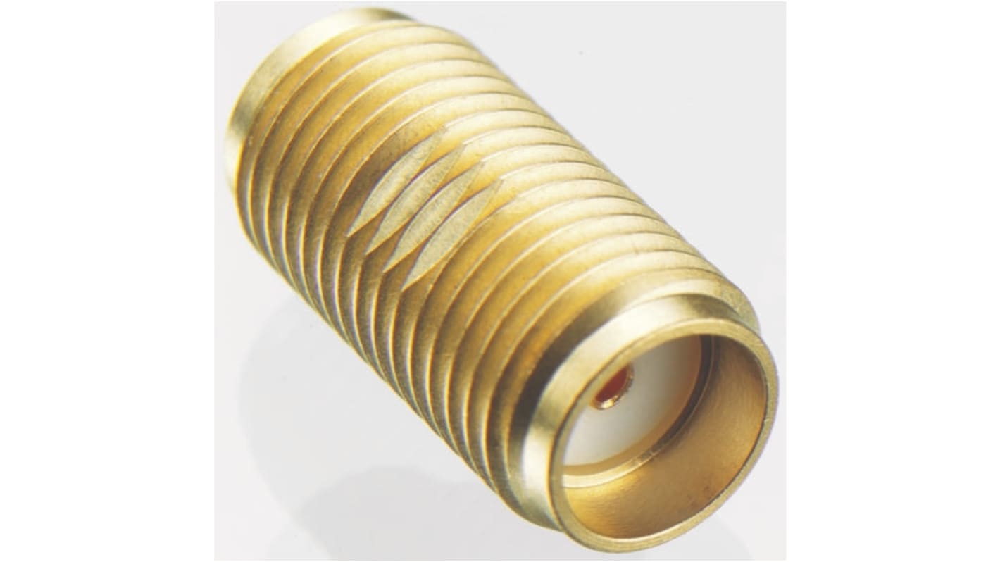 TE Connectivity Straight 50Ω RF Adapter SMA Socket Socket 18GHz