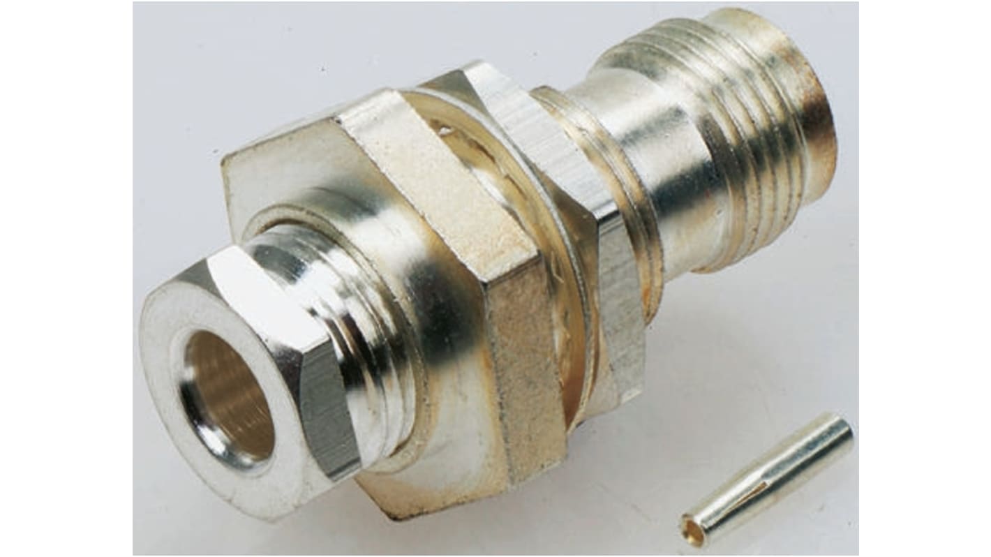 TE Connectivity, jack Panel Mount TNC Connector, 50Ω, Straight Body