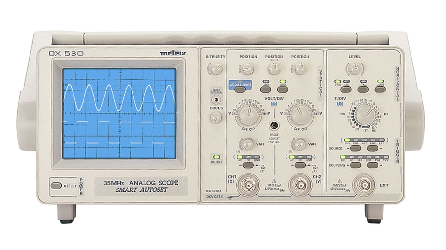 Metrix OX530 Analogue Oscilloscope, 35MHz