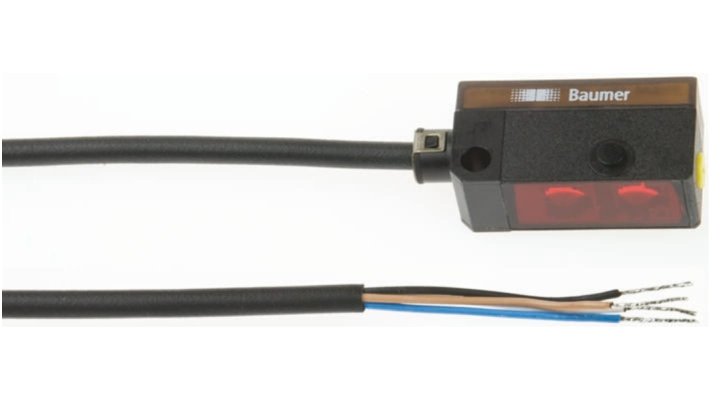 Baumer Retroreflective Photoelectric Sensor, Block Sensor, 3.5 m Detection Range