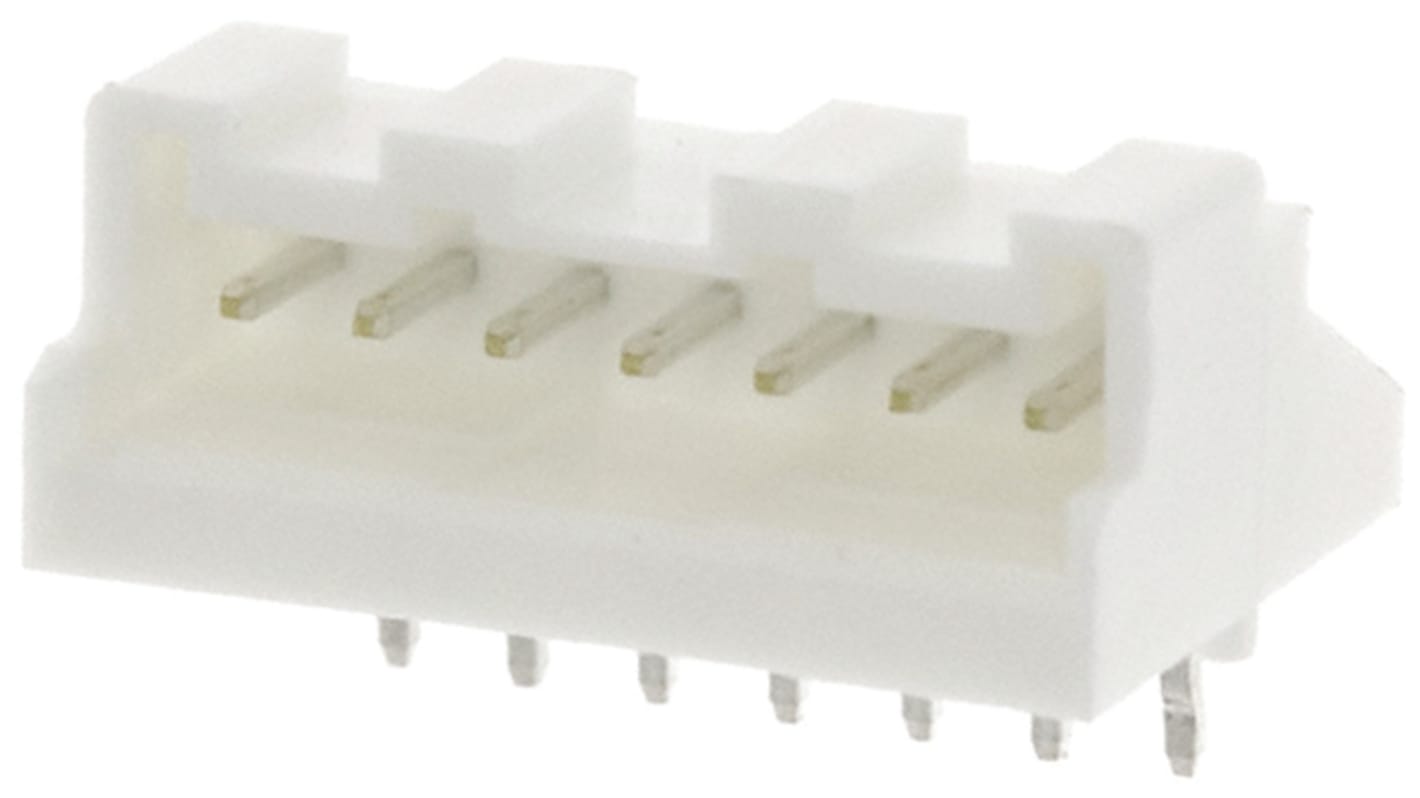 JST PA Series Right Angle Through Hole PCB Header, 7 Contact(s), 2.0mm Pitch, 1 Row(s), Shrouded