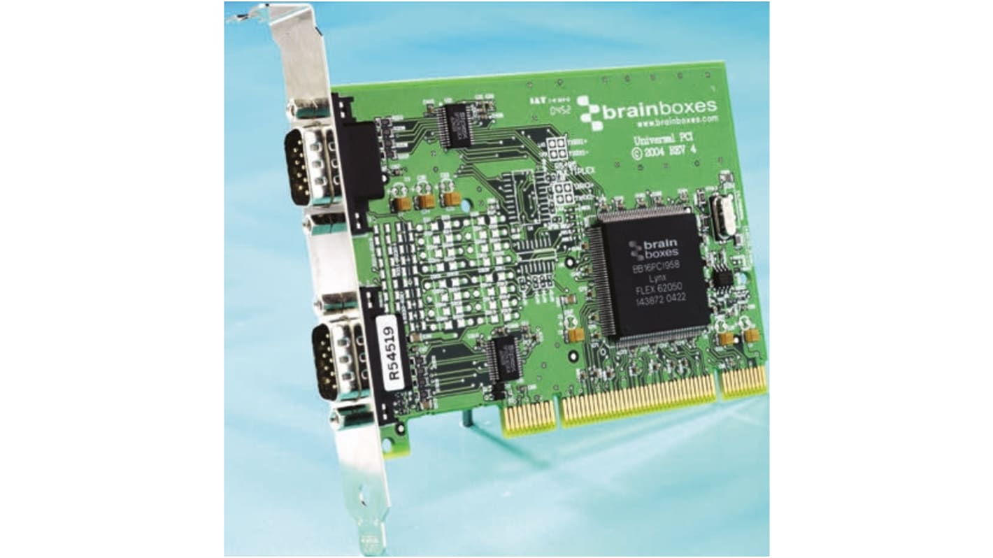 Scheda seriale PCI Seriale porte 2 Brainboxes,RS232, 921.6kbit/s