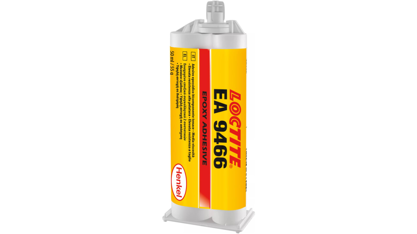 Adhesivo epoxi Gris Loctite Hysol 9466, tubo de 50 ml