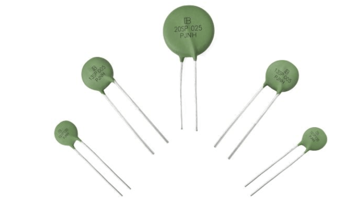 RS PRO Thermistor, 25Ω Resistance, NTC Type, 11.5 x 5mm