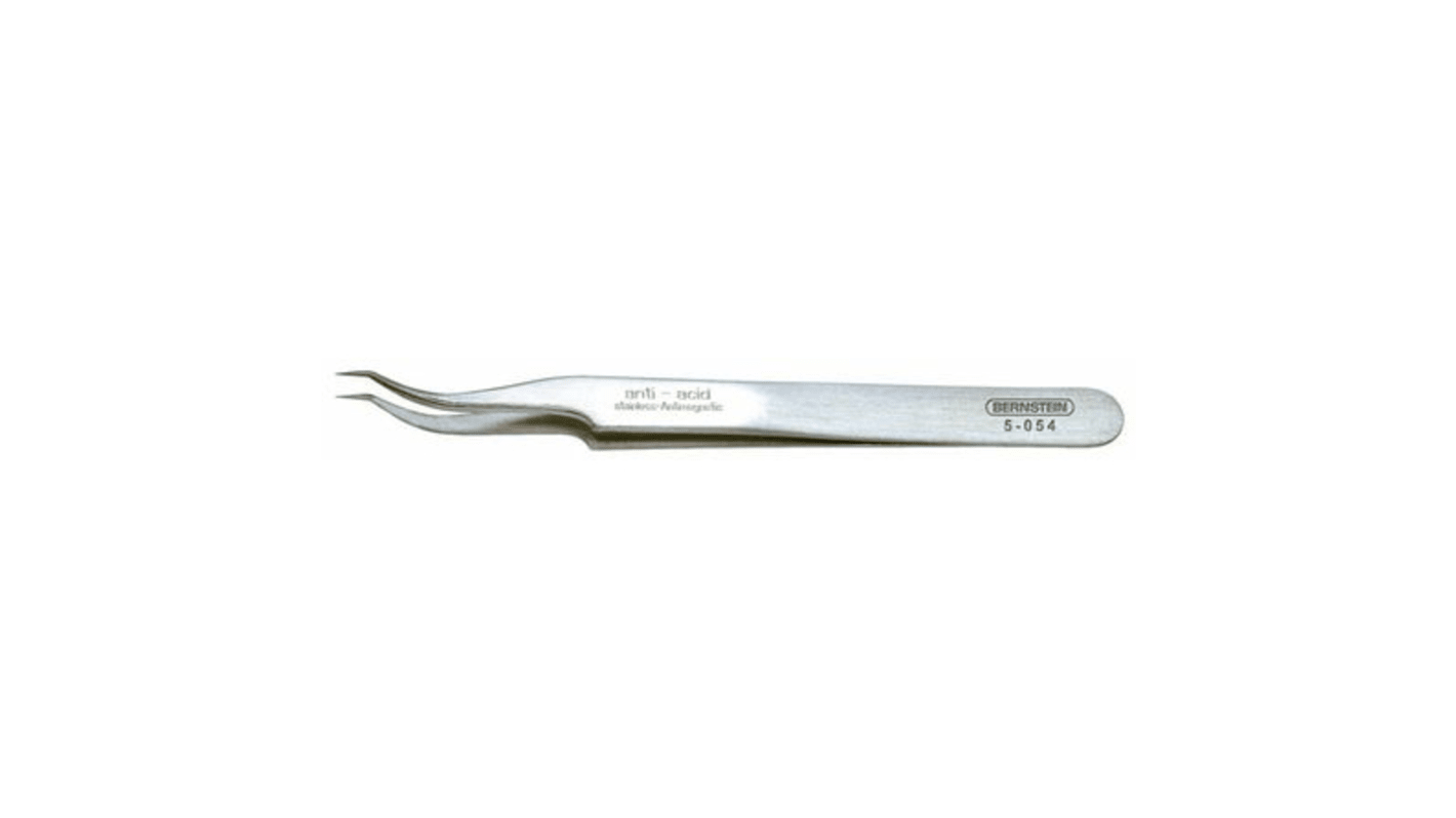 Bernstein 120 mm, Stainless Steel, Sickle; Pointed, Tweezers