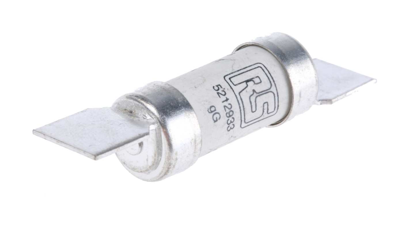 RS PRO 快速熔断器, 20A, 550V 交流, F1尺寸, 主体长34.6mm, 总长58.5mm, gG类应用, 高分断能力