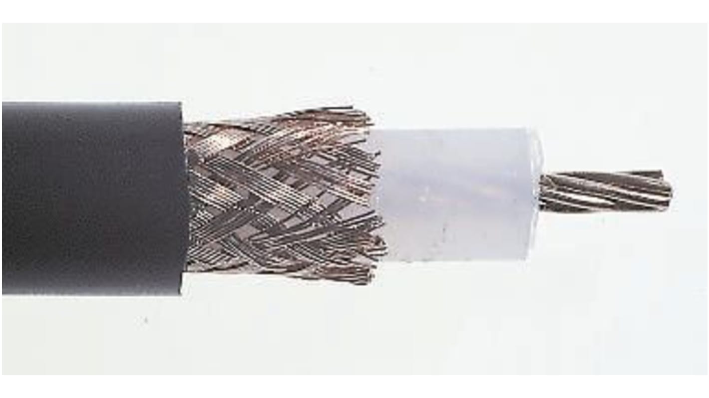 Belden URM67 Koaxialkabel, Verlegekabel, 50 Ω, 50m, Aussen ø 10.3mm, Schwarz