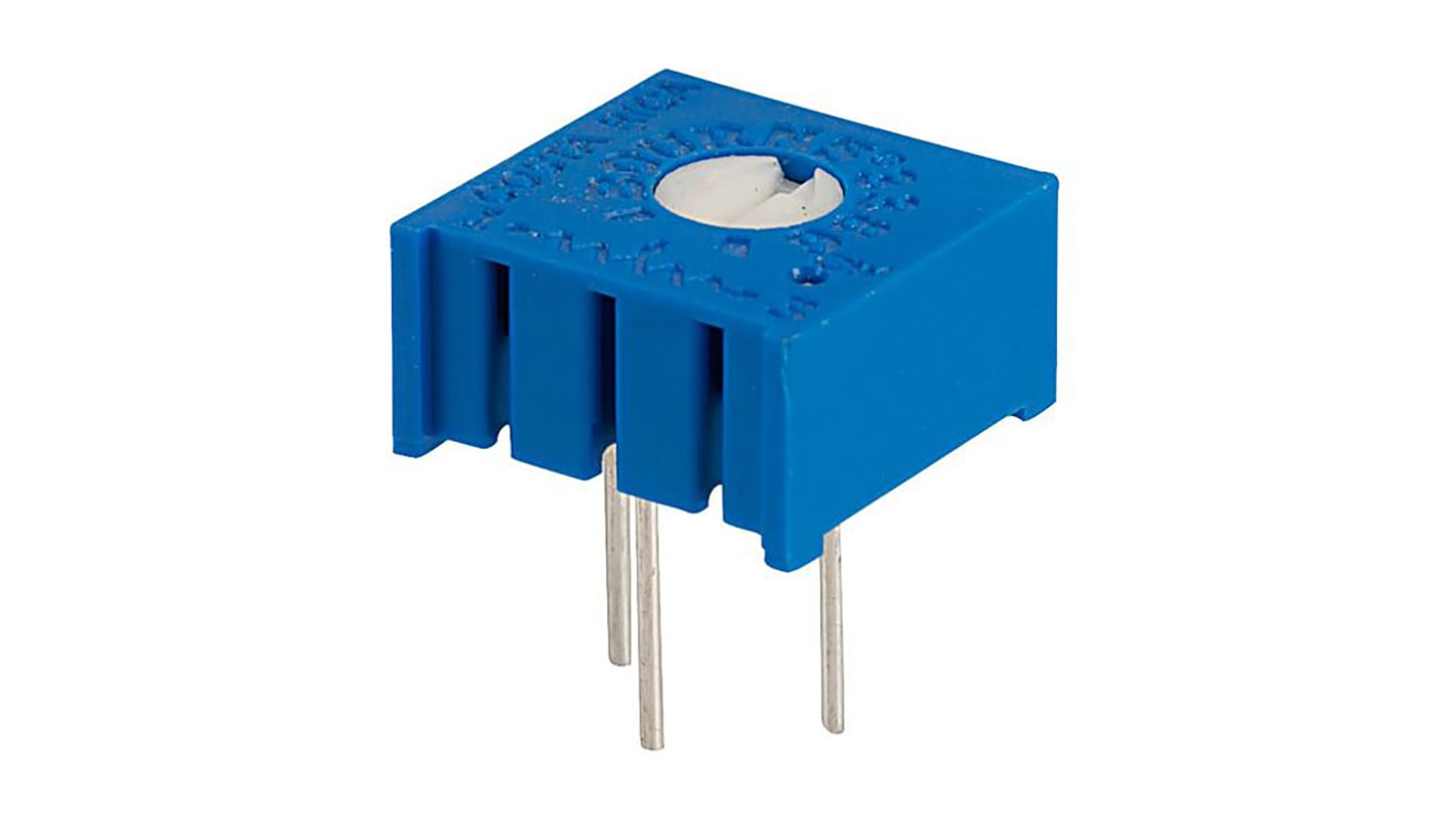 500Ω, Through Hole Trimmer Potentiometer 0.5W Top Adjust Bourns, 3386