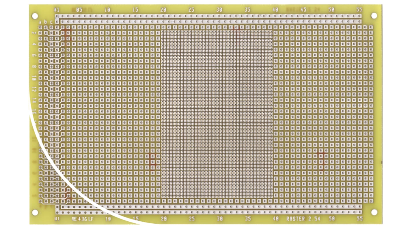 Roth Elektronik Leiterplatten-Prototypenplatine FR4 Epoxid Glasfaser-Laminat 35μm 2-seitig 160 x 100 x 0.7mm Diverse