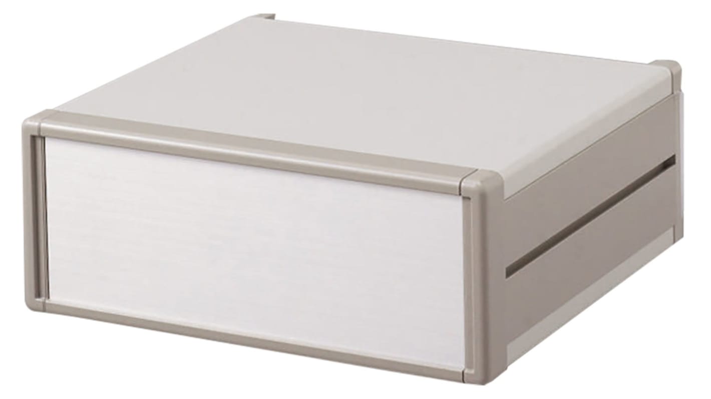 Takachi Electric Industrial MO Light Grey Aluminium Project Box, 280 x 320 x 66mm