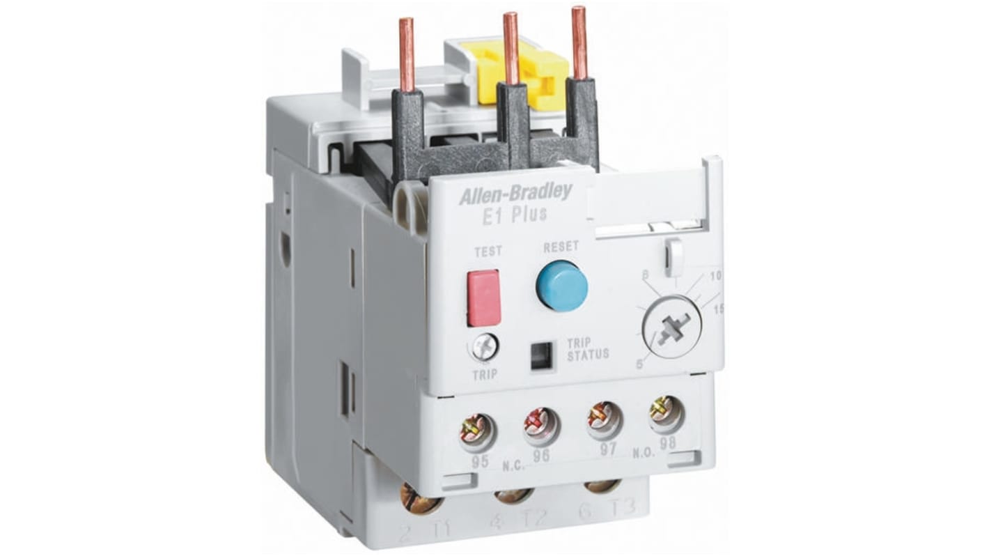 Allen Bradley 193-E1 Plus Electronic Overload Relay 1NO/1NC, 0.2 → 1 A F.L.C, 1 A Contact Rating, 150 mW, 690 V
