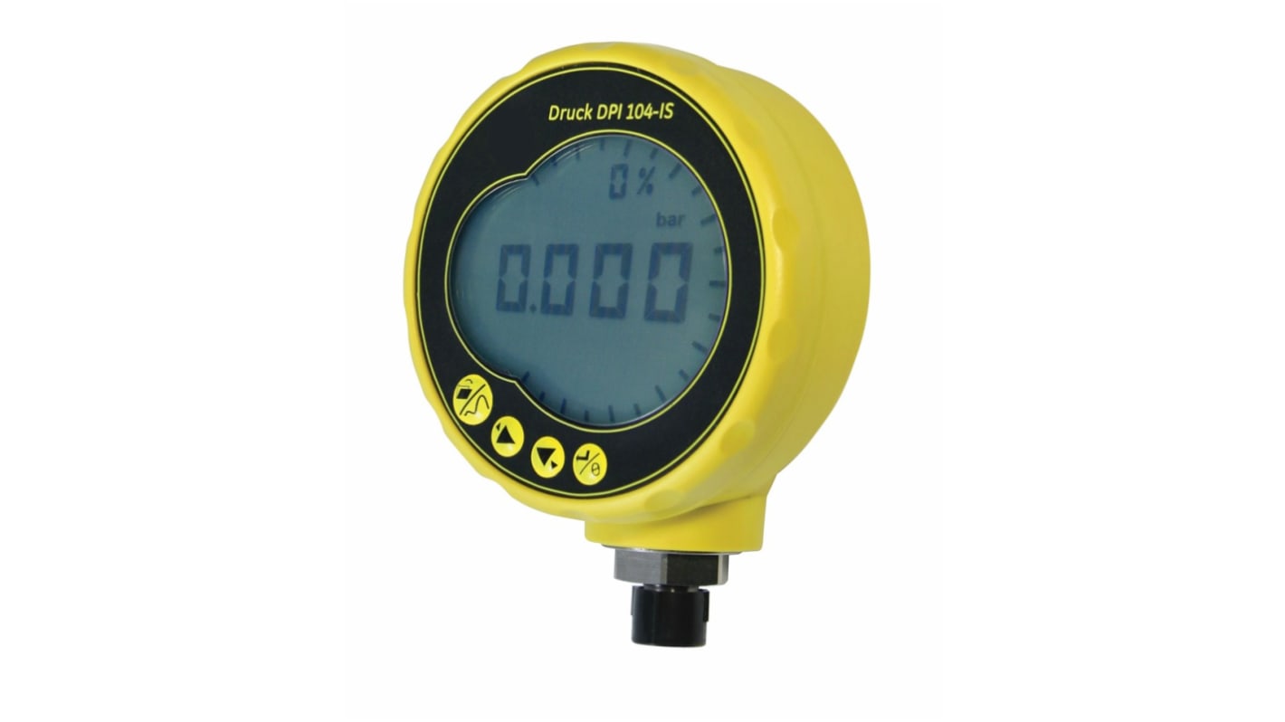 Druck G 1/4 Digital Pressure Gauge 200bar Bottom Entry 95mm Outside Diameter