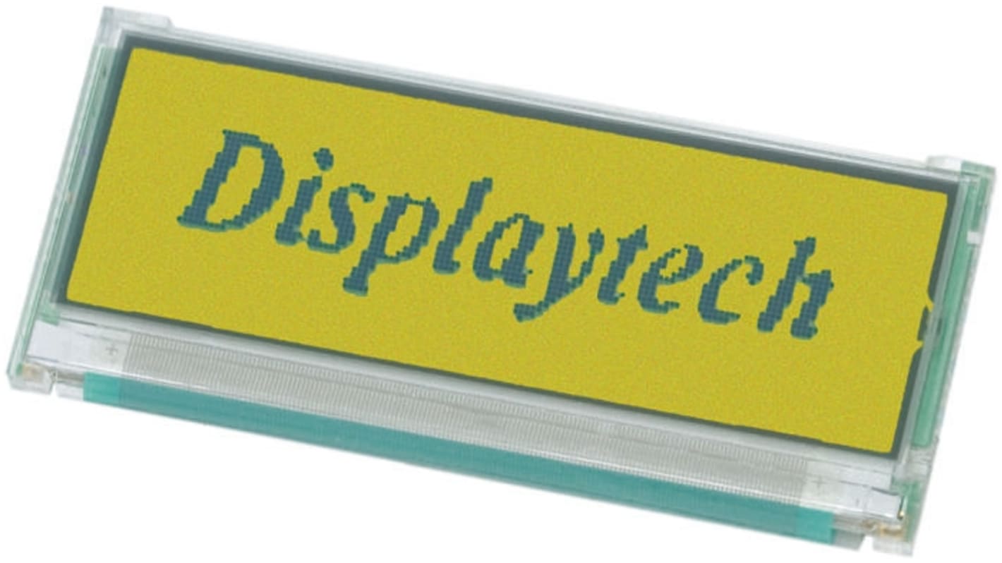 Displaytech 32122A-BC-BC Graphic LCD Display, Yellow on Green, Transmissive