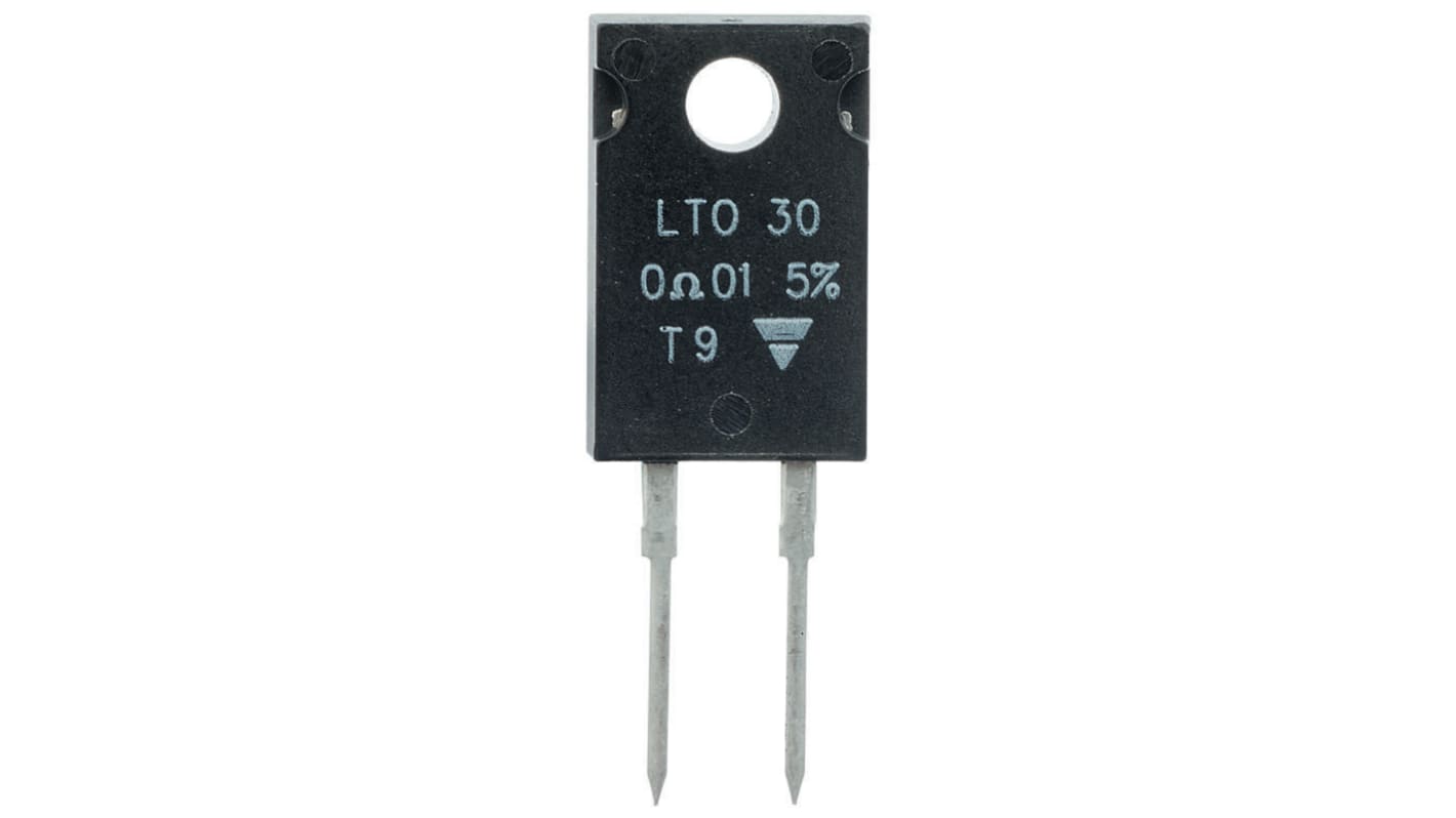 Vishay 厚膜电阻, 2.2Ω, 30W, ±5%容差, ±150ppm/°C, TO-220, LTO30系列