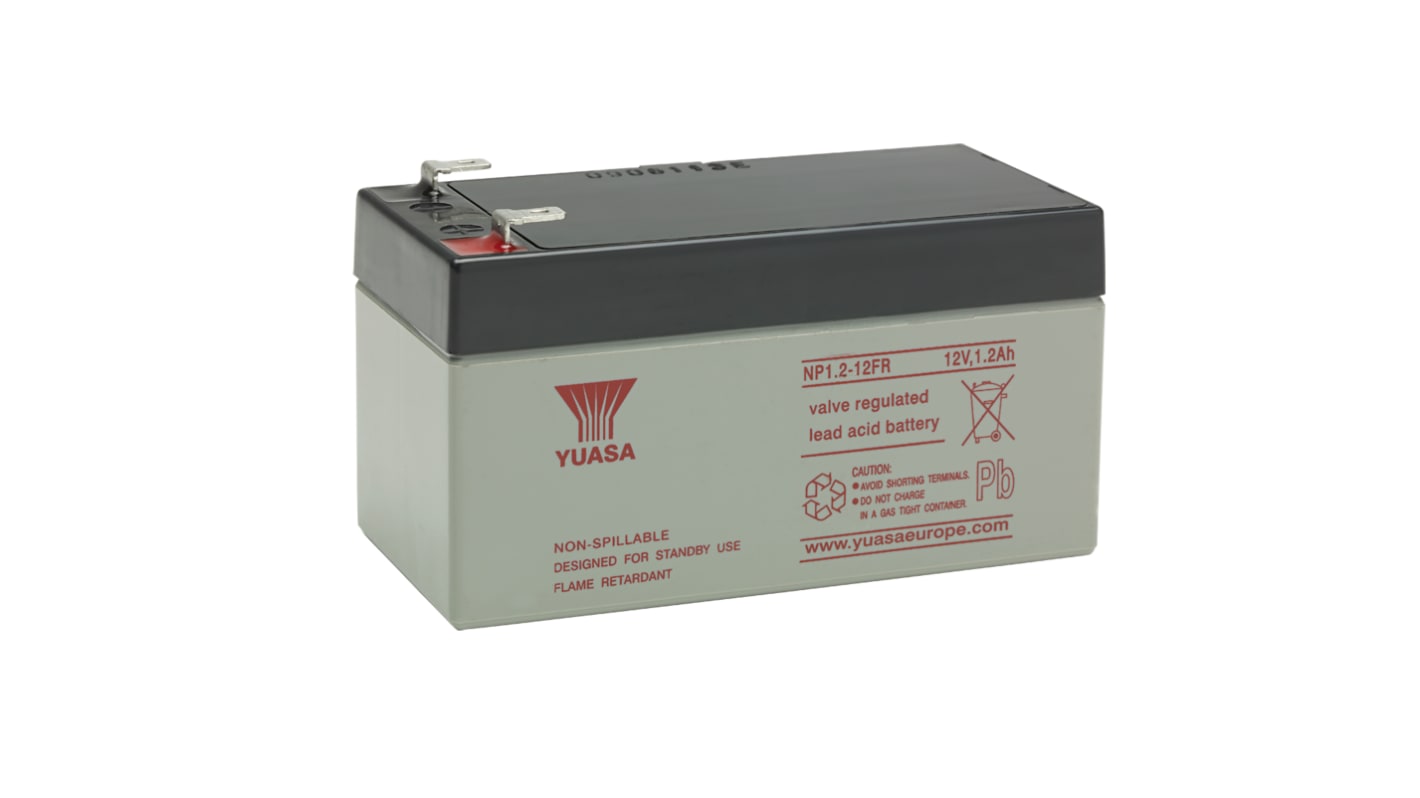 Batterie au plomb étanche Yuasa 12V 1.2Ah cyclique