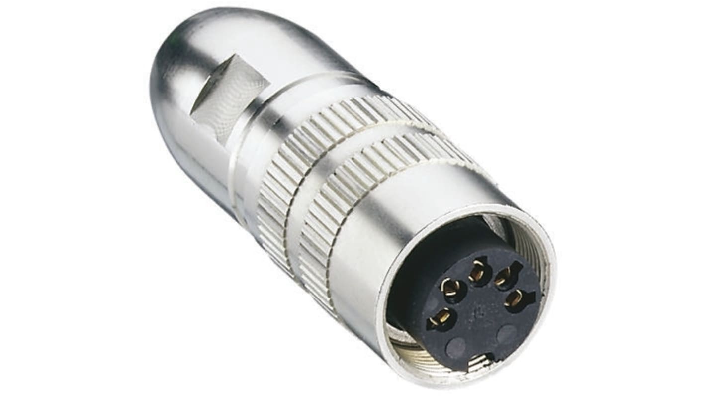 Lumberg 7 Pole Din Socket, DIN EN 60529, 5A, 60 V ac IP68, Female, Cable Mount