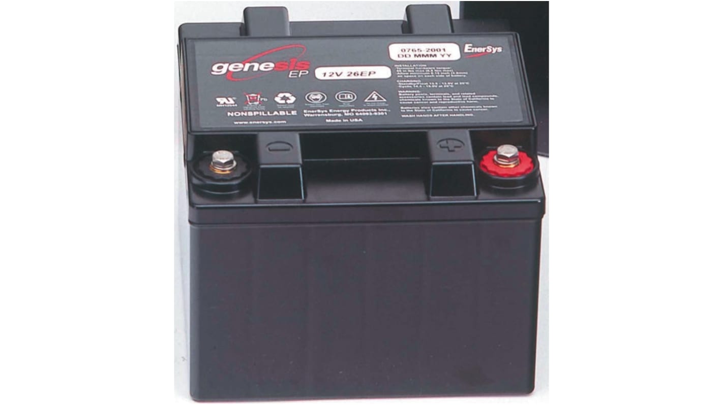 Enersys Genesis G12V42EP, 12V Forseglet blysyrebatteri, Rent bly Type, 42Ah