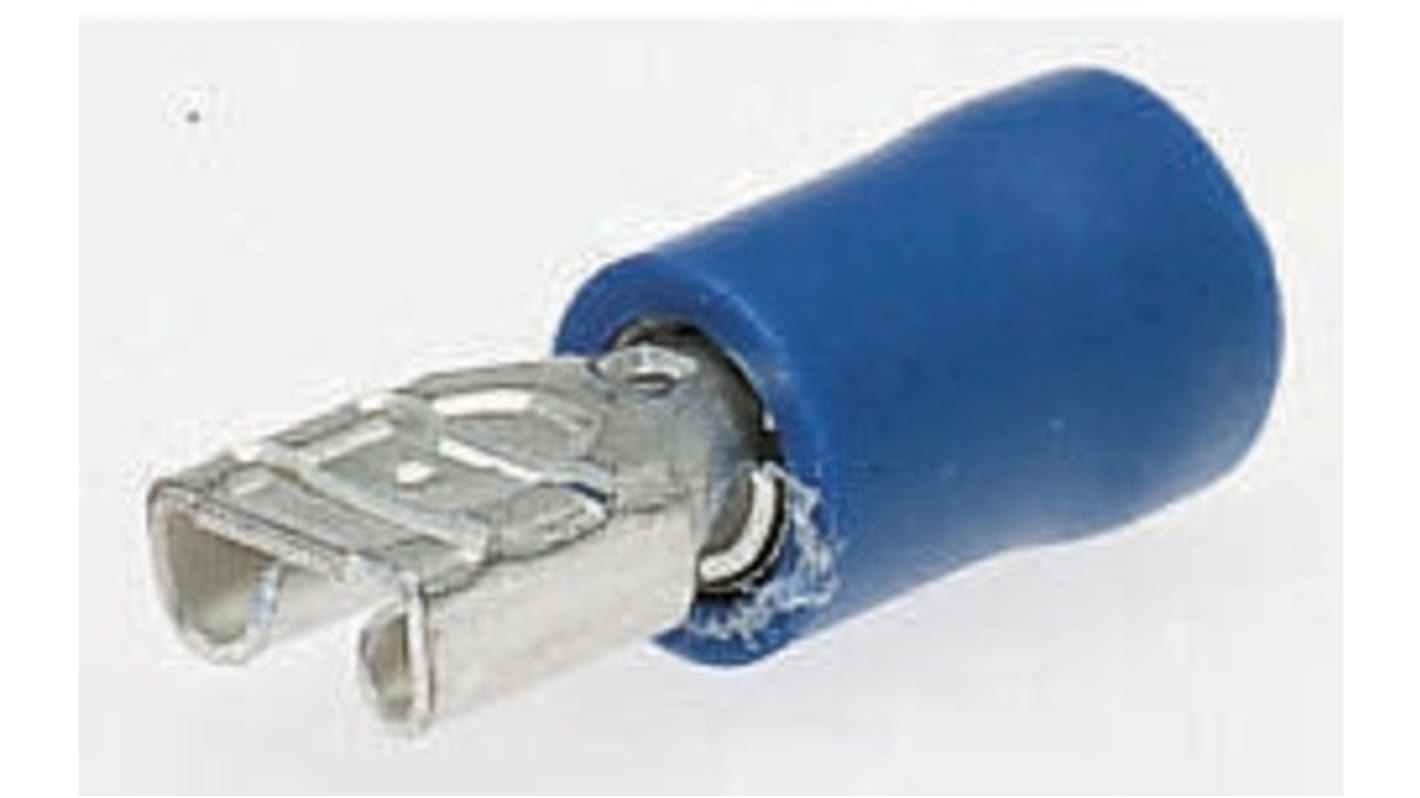 JST FVDDF Blue Insulated Female Spade Connector, Receptacle, 4.75 x 1mm Tab Size, 1mm² to 2.6mm²