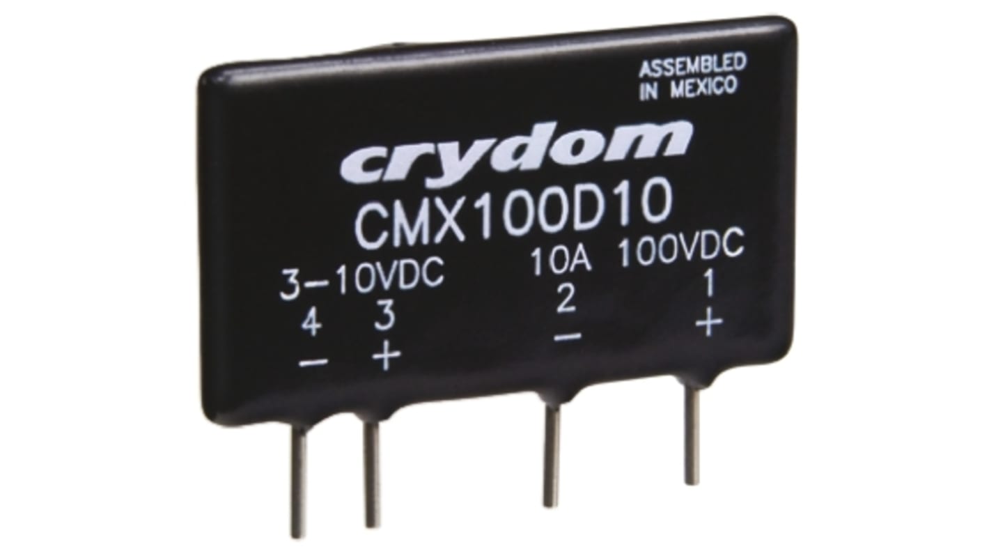 Relé de estado sólido Sensata Crydom, contactos SPST, control 20 → 28 Vdc, carga 0 → 100V dc, 6 A máx.,