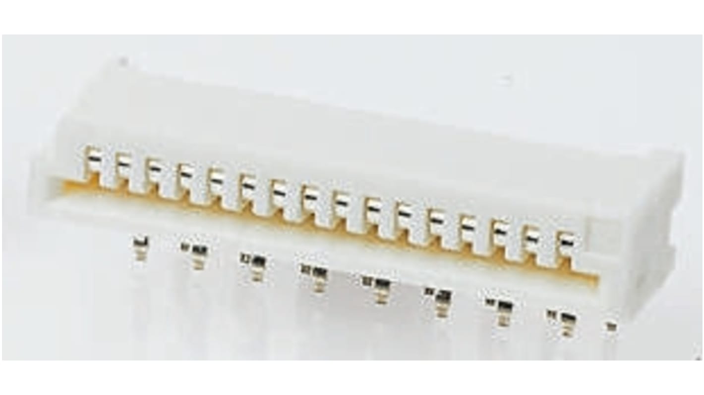 Conector FPC hembra Ángulo de 90° TE Connectivity serie FPC de 9 vías, paso 1mm, 1 fila, para soldar