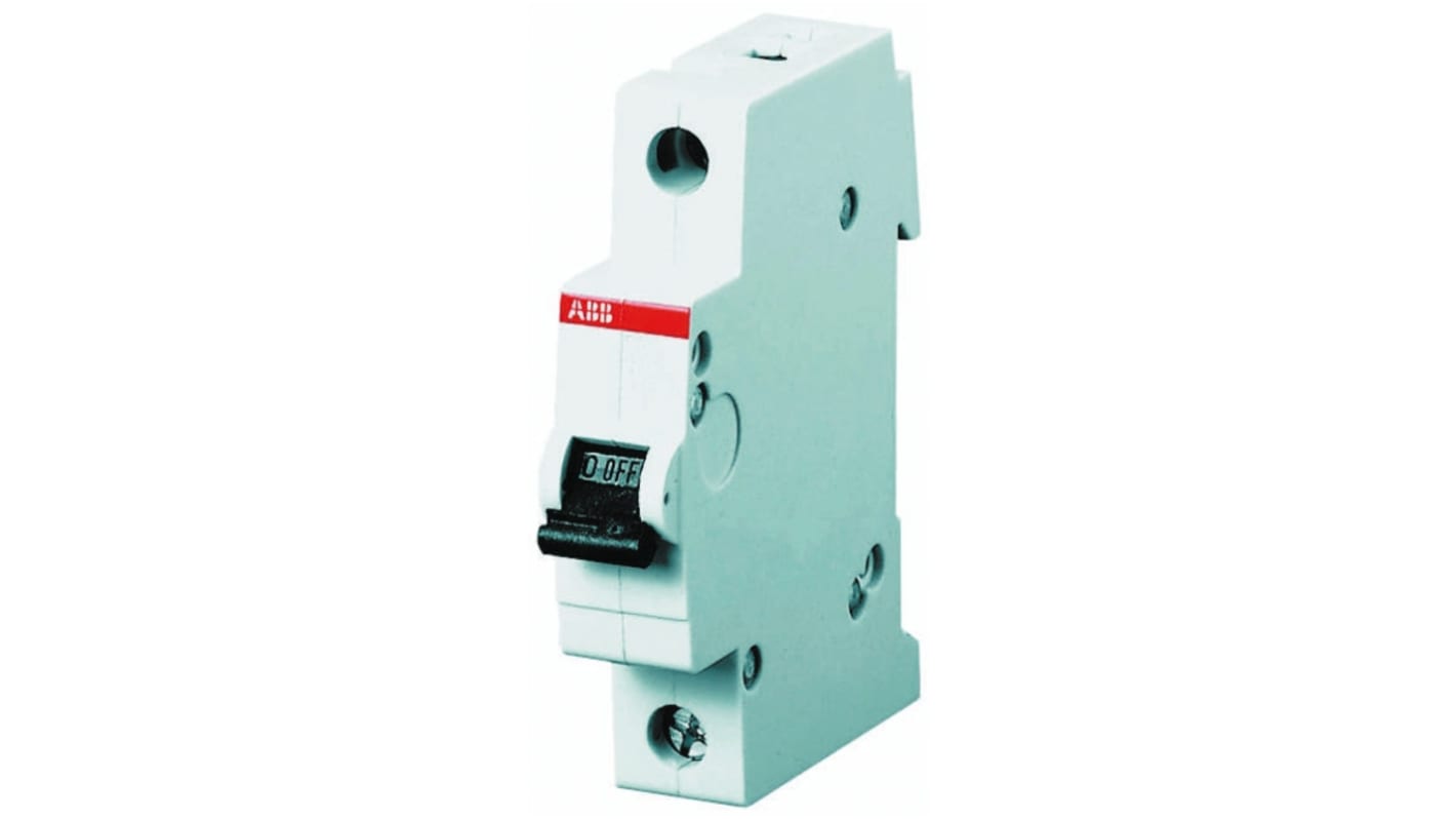 Interruttore magnetotermico ABB, 1P 25A 10 kA, Tipo C